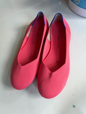 Rothy's Grapefruit (Hot Pink) The Flat size 10 - Like New